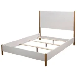 Alpine Furniture Madelyn Wood Panel Bed In White - King -Bed Frame Shop 20dd39f4 7170 4ab6 929e f7a45890ad9f