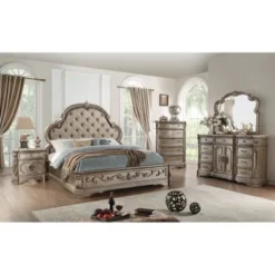 ACME Northville Dresser W/Wooden Top, Antique Champagne - 9-drawer -Bed Frame Shop 2144df3c e8f0 4c69 9ce9 5ef130d56cbd