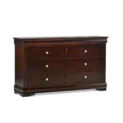 Ocala 6-Drawer Louis Philippe Dresser By Greyson Living - Cherry -Bed Frame Shop 21c7db70 def1 4901 989e e13bf8f1aff9
