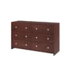 Six Drawer Dresser In Dark Cappuccino - Dark Cappuccino