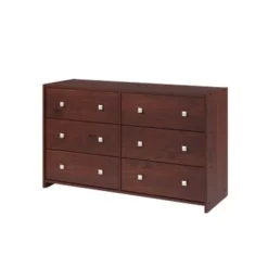 Six Drawer Dresser In Dark Cappuccino - Dark Cappuccino