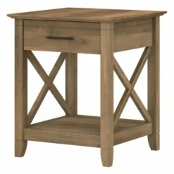 Key West Coastal Box Drawer Nightstand By Bush Furniture - Reclaimed Pine -Bed Frame Shop 223775e2 58d4 4ffc 966a 5933710b3ab9