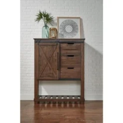 Simply Solid Shelba Solid Wood 3-drawer Barndoor Chest -Bed Frame Shop 22fba92f 7447 4caa 9121 5054e6baf8ec