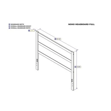 NoHo Full Headboard In White - White - Full 1 NoHo Full Headboard In White - White - Full