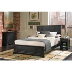 Copper Grove Oastler 3-piece Queen Bed, Nightstand, And Chest Set - Black - Queen - 3 Piece -Bed Frame Shop 23cc87d0 353f 4a4c b3e8 576e893051c8