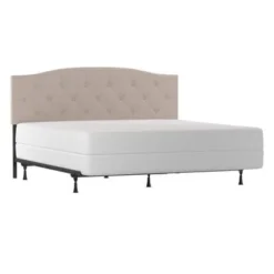 Living Essentials By Hillsdale Provence Upholstered Arch Adjustable Tufted Headboard With Frame - Glacier Gray - King -Bed Frame Shop 243ef6ab ae10 46bf a804 220f3106aa48