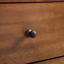 Mid-Century Modern 44" 2-Drawer Vanity / Desk - Cinnamon -Bed Frame Shop 24441c4d 184a 4cce 92d1 e829c45567ce