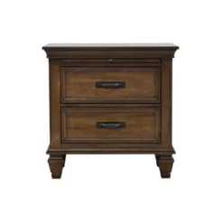 2-drawer Nightstand With Pull Out Tray Burnished Oak -Bed Frame Shop 247c634b bfb9 4462 8007 f4e439cf727f