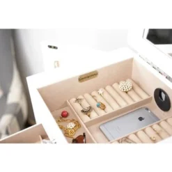 Hives & Honey Hannah White Jewelry Armoire - White -Bed Frame Shop 24a0f97d 06dc 45ad 8a42 1881cd85aaf3