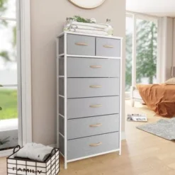 Pellebant 7-Drawer Storage Chest Dresser - Brown - 7-drawer -Bed Frame Shop 24a115f8 6673 4bd2 9cf7 355b7efcc601