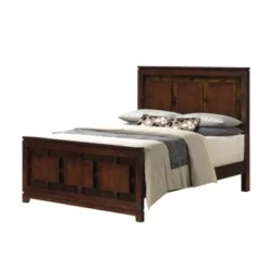 Picket House Furnishings Easton Queen Panel 4PC Bedroom Set - Brown - Queen - 4 Piece -Bed Frame Shop 24b6fba7 02c1 48f1 b4d1 3407de42e01c
