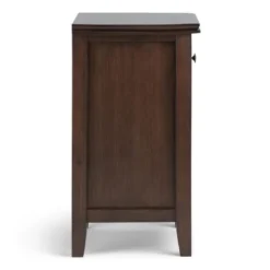 WYNDENHALL Stratford SOLID WOOD 24 Inch Wide Transitional Bedside Nightstand Table - Rustic Natural Aged Brown -Bed Frame Shop 2586b2a3 5efe 45ae bf4f 30bceb45c2f5
