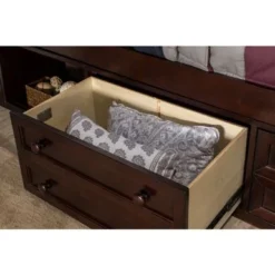 Hillsdale Furniture Charlie Captains Storage Bed In Chocolate - Full - White - Full -Bed Frame Shop 25940a12 b44a 4ca9 898f 0a5df68b24eb