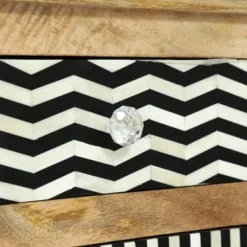 Floretta Mango Wood Nightstand By Christopher Knight Home - Natural + Black - 3-drawer -Bed Frame Shop 25b3f1db a7ea 4026 8a91 220f7673a418