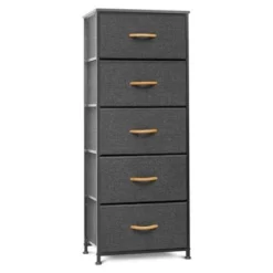 VredHom 5 Drawers Vertical Dresser Storage Tower - Black - 5-drawer -Bed Frame Shop 26926e3a 16a6 4718 8e19 fbf8e2d05d1e