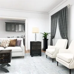 Urban Designs 3-Drawer Espresso Leather Cabinet Nightstand - Espresso - 3-drawer -Bed Frame Shop 26e85513 b8d1 48b6 aa38 3afb8d85312b