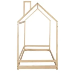 Nestfair Twin Size House Bed Wood Bed - Natural -Bed Frame Shop 271c3d34 8df7 4efa a1ae dc119758d6f8