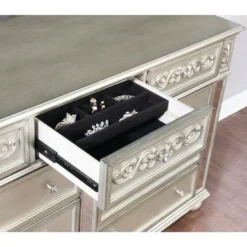 Silver Orchid Bowers Metallic Platinum 9-drawer Dresser - Metallic Platinum - 9-drawer -Bed Frame Shop 2773a781 4607 4ef8 a2b5 42fff662afdd