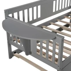 Twin Wooden Daybed With Trundle, Sofa Bed For Bedroom Living Room - Brown -Bed Frame Shop 27f423dd dc57 4e39 9100 83d17ccab6b5