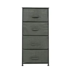 Four-Layer Dresser Storage Tower Stand - Black -Bed Frame Shop 290c6365 0d77 477d a1c8 75022d6c5929