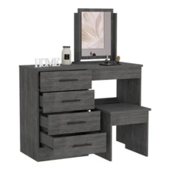 Boahaus Tyche Dressing Table (Grey) - Grey -Bed Frame Shop 295b2e2e b433 4dc9 99b5 17a43393d488