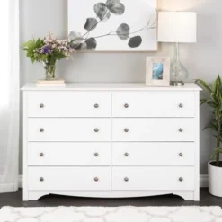 Prepac Sonoma 8 Drawer Double Dresser For Bedroom, Wide Chest Of Drawers, Traditional Bedroom Furniture - Drifted Gray -Bed Frame Shop 2ada3528 3a74 4843 9dff 24cddce62135