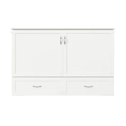 Hamilton Murphy Bed Chest With Storage Drawer And Built-In Charger - Grey - Twin XL -Bed Frame Shop 2b2ac26b 0e4a 4d1f a3a4 ea45b21efed3