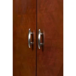 Bow Front 2-drawer 2-door Armoire - Espresso -Bed Frame Shop 2bdbf72a 0a91 4c1d 8504 6fc12c0b5768