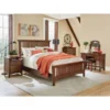 Modern Mission King Bedroom Set With 2 Nightstands, 1 Chest And 1 Vanity With Bench - Vintage Oak - King - 6 Piece