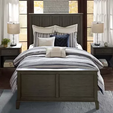 Blue Farmhouse Comforter Set King 2 Blue Farmhouse Comforter Set King - Image 2