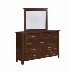 Coaster Furniture Barstow Pinot Noir Rustic Wooden Dresser Mirror - Pinot Noir - Pinot Noir -Bed Frame Shop 2d1a35c9 57e9 44cf b202 5fc0f920d569