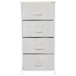 Simplify 4 Drawer Storage Chest In Beige - Grey - 4-drawer -Bed Frame Shop 2d99e385 3292 44e5 a345 956afbf53ef6