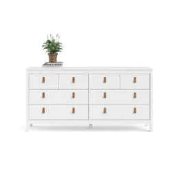 Porch & Den Madrid 8 Drawer Double Dresser - White - 8-drawer -Bed Frame Shop 2e16e8b8 ef52 403e 9169 0f5d82e2df56