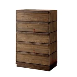 Emallson Rustic Brown Wood 3-Piece Low Profile Bedroom Set By Furniture Of America - Eastern King -Bed Frame Shop 2ef3ff32 7bf4 4be5 9752 3cd0789d186b