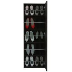 Leto Wall Mounted Shoe Rack With Mirror - N/A - White -Bed Frame Shop 2ff2124d 9b1f 4694 8ff7 9c745735030d