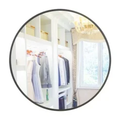 Modern & Contemporary Accent Mirror - 24''W - Black -Bed Frame Shop 30eb661e f13f 49e6 bb63 5e7ec1850a24