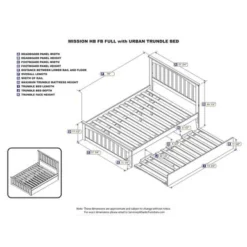 Mission White Full-size Platform Bed With Twin-size Trundle Bed - White - Full -Bed Frame Shop 3136a1db 9553 4f84 b487 f587928e5824