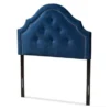 Copper Grove Debaltseve Velvet Fabric Headboard - Blue - Twin