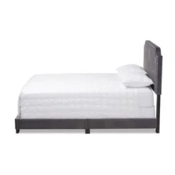 Contemporary Glam Velvet Upholstered Panel Bed By Baxton Studio - Blue - Full -Bed Frame Shop 3364960e f5e3 4551 befa 974aa2d12db7