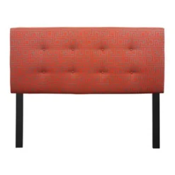 8-button Tufted Atomic Red Headboard - Twin