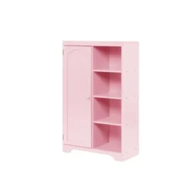 Nestfair Storage Armoire Cabinet With 3 Shelves - Pink -Bed Frame Shop 338f76c1 f50a 42b7 afa8 1ba345d02a4a