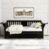 Twin Wooden Daybed With Trundle, Sofa Bed For Bedroom Living Room - Brown