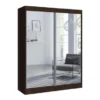 Copper Grove Parasol Modern Glossy Mirrored 2-door Wardrobe Armoire - Wenge-59"