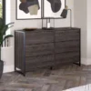 Atria 6 Drawer Dresser By Bush Furniture - Charcoal Gray