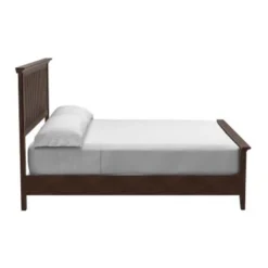 INSPIRED By Bassett Modern Mission Vintage Oak Finish Bed Set - Queen -Bed Frame Shop 3529a2e6 0022 4255 b939 a0fc22ad8753