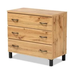 Baxton Studio Maison Modern And Contemporary 3-Drawer Wood Storage Chest - 3-drawer