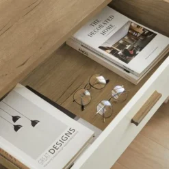 Solid Wood 4-Drawer Dresser Cabinet - Oak -Bed Frame Shop 35c25e4e 2724 45ec ad5c 87a24164621c