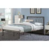 Hillsdale Furniture Naomi Metal Platform Bed - Grey - Full