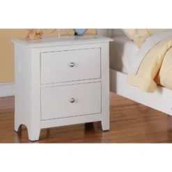 Nightstand With 2 Drawers Storage - Black -Bed Frame Shop 3688f443 745e 43ee 926c e75eea90cc8f