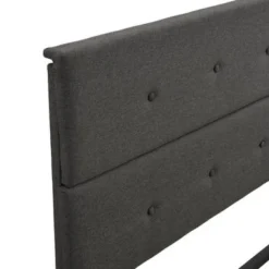 Nestfair Upholstered Platform Bed With Underneath Storage - Grey - Queen -Bed Frame Shop 36ba98c6 39d5 4c54 b82d b83b3a693f0f